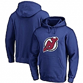 Men's Customized New Jersey Devils Blue All Stitched Pullover Hoodie,baseball caps,new era cap wholesale,wholesale hats